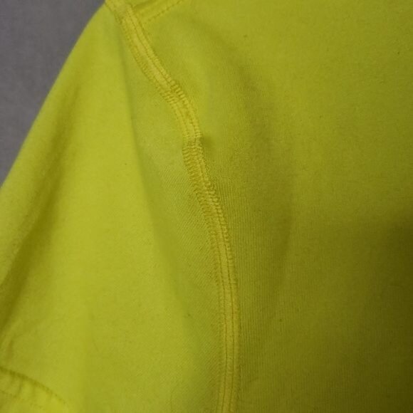 Nike Dri Fit Womens Small Neon Yellow Short Sleeve Athletic Shirt - Picture 5 of 6